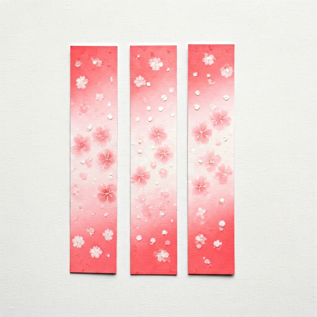 手作樱花书签