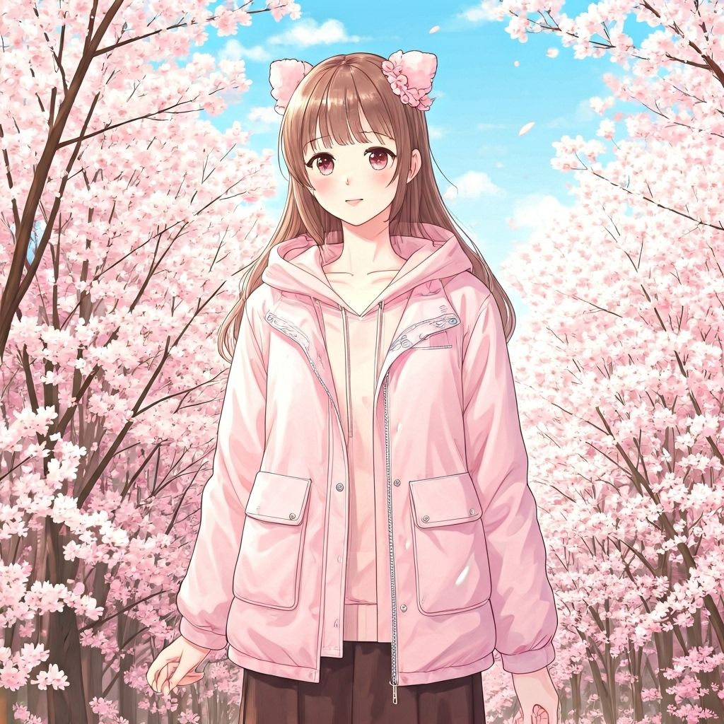 春日樱花穿搭
